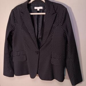 New York & Co. Polka dot jacket sz 14
